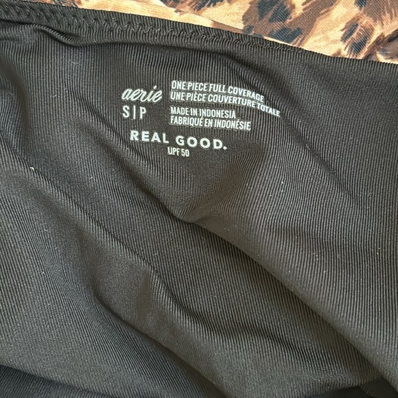 NWT Aerie Leopard Wrap Around One Piece Swimsuit - Picture 6 of 7